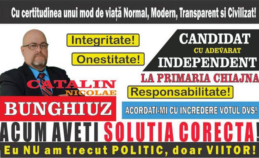 Catalin Bunghiuz - candidat independent